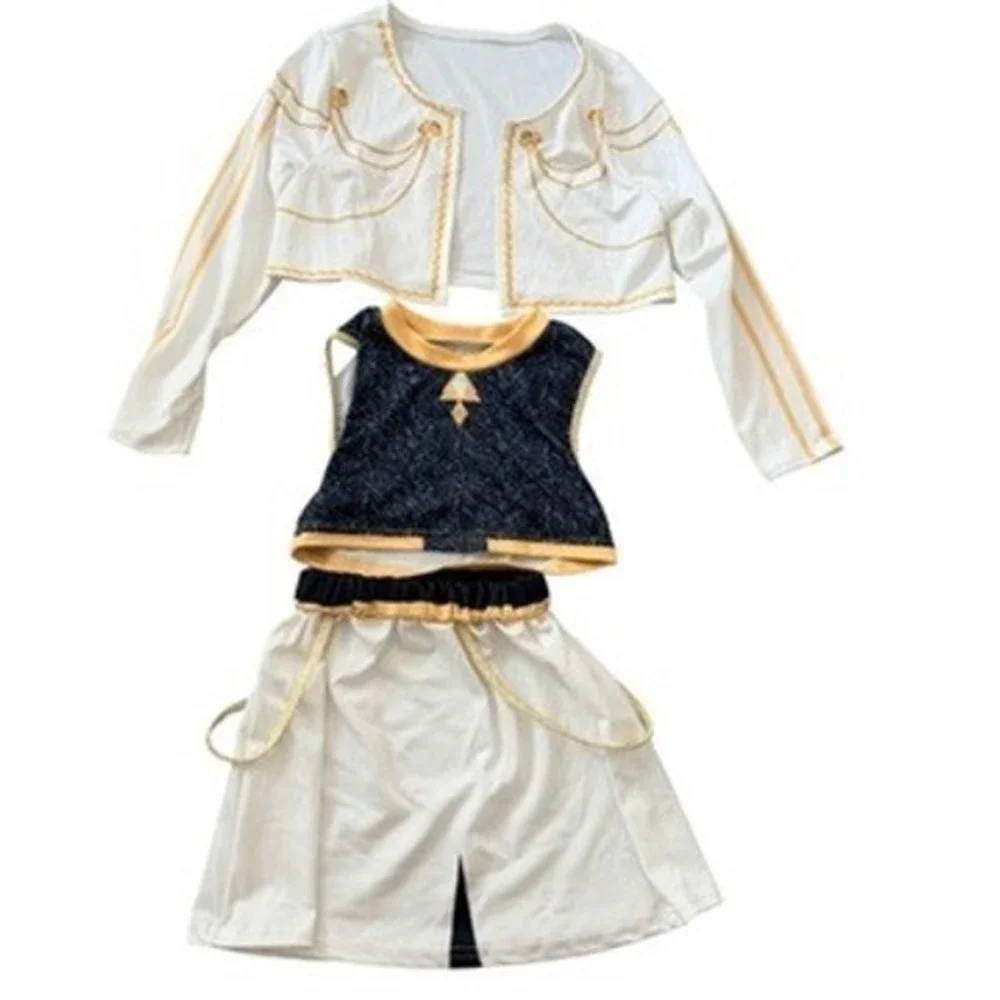 Kpop Demon Hunter 3pc Performance Costume White Gold Black Kids 3T